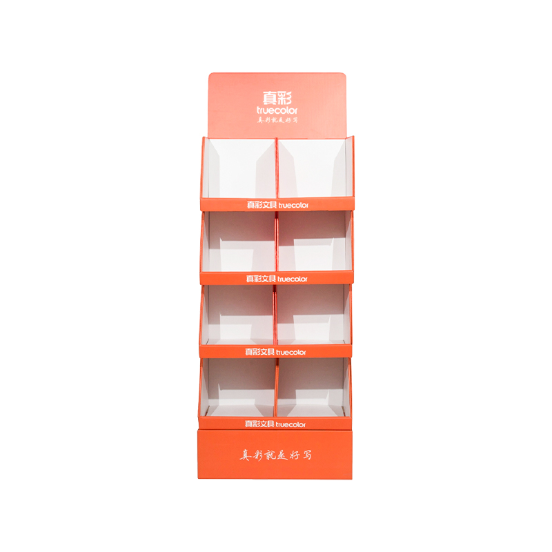 High End Retail Cardboard PDQ Display Shelf Para sa Pagsusulit ng Brand Sales Promosyon