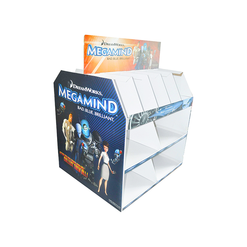 Dalawang panig na gumuho na matatag na corrugated pop palet display